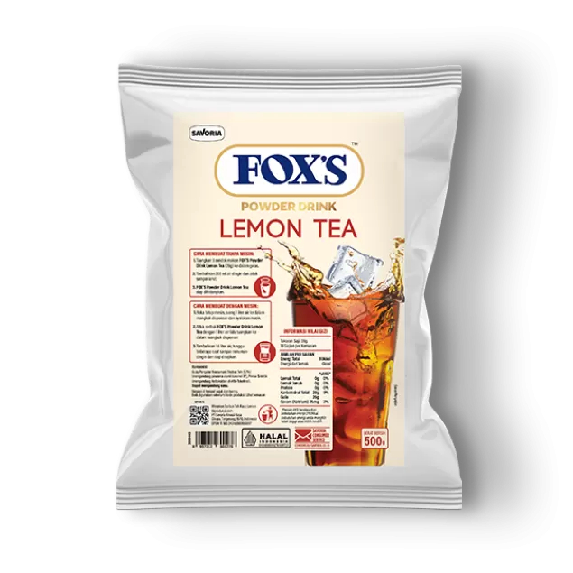

Powder Drink FOX’S Lemon Tea Bubuk Minuman 500gr