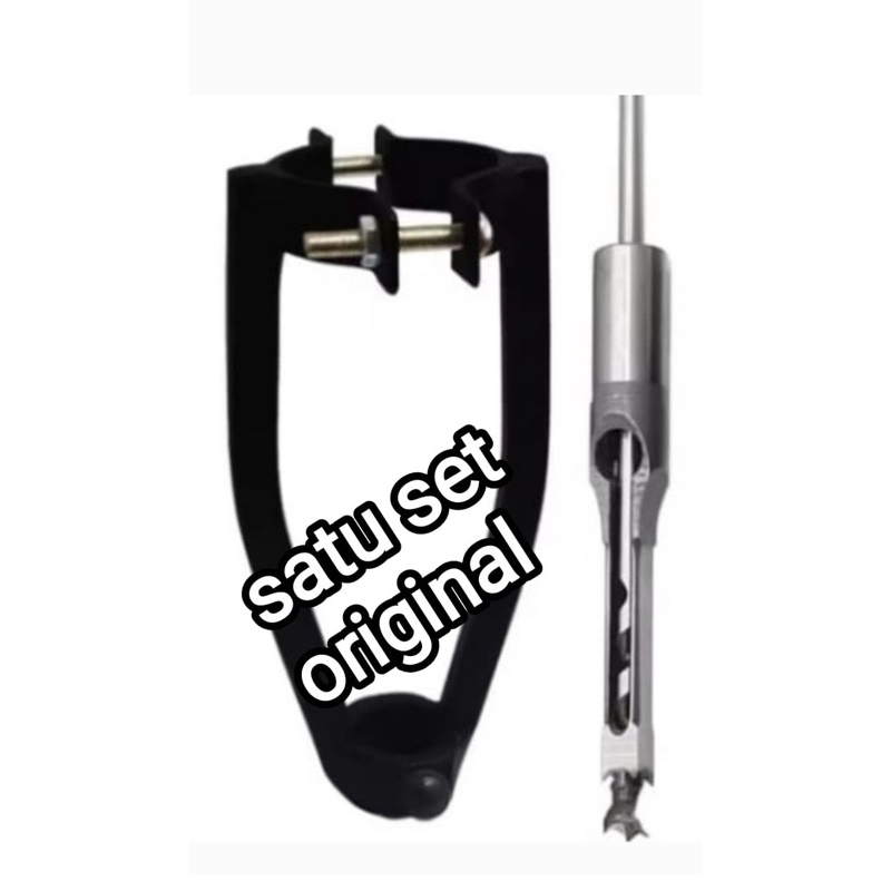 Dudukan mata bor pahat kayu SATU SET termasuk mata bor TERLARIS