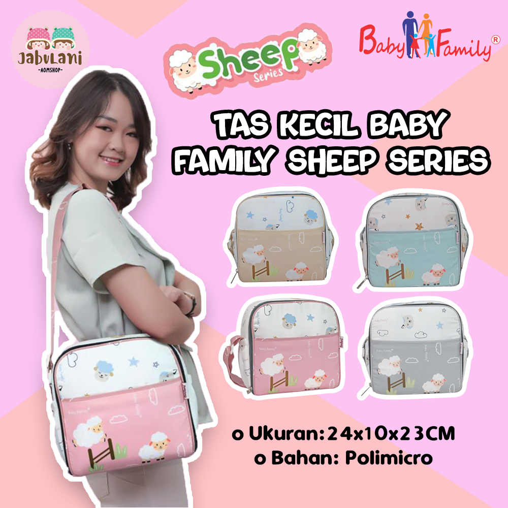 BABY FAMILY Tas Perlengkapan Bayi Kecil Seri 6 | Tas Popok Bayi Baby Family Seri 6