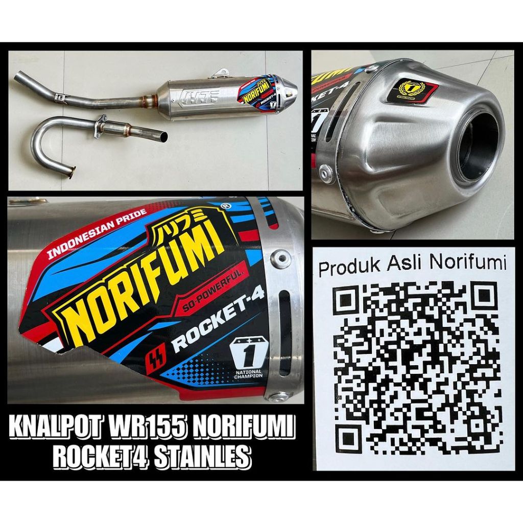 Knalpot NORIFUMI Rocket 4 Original - WR155
