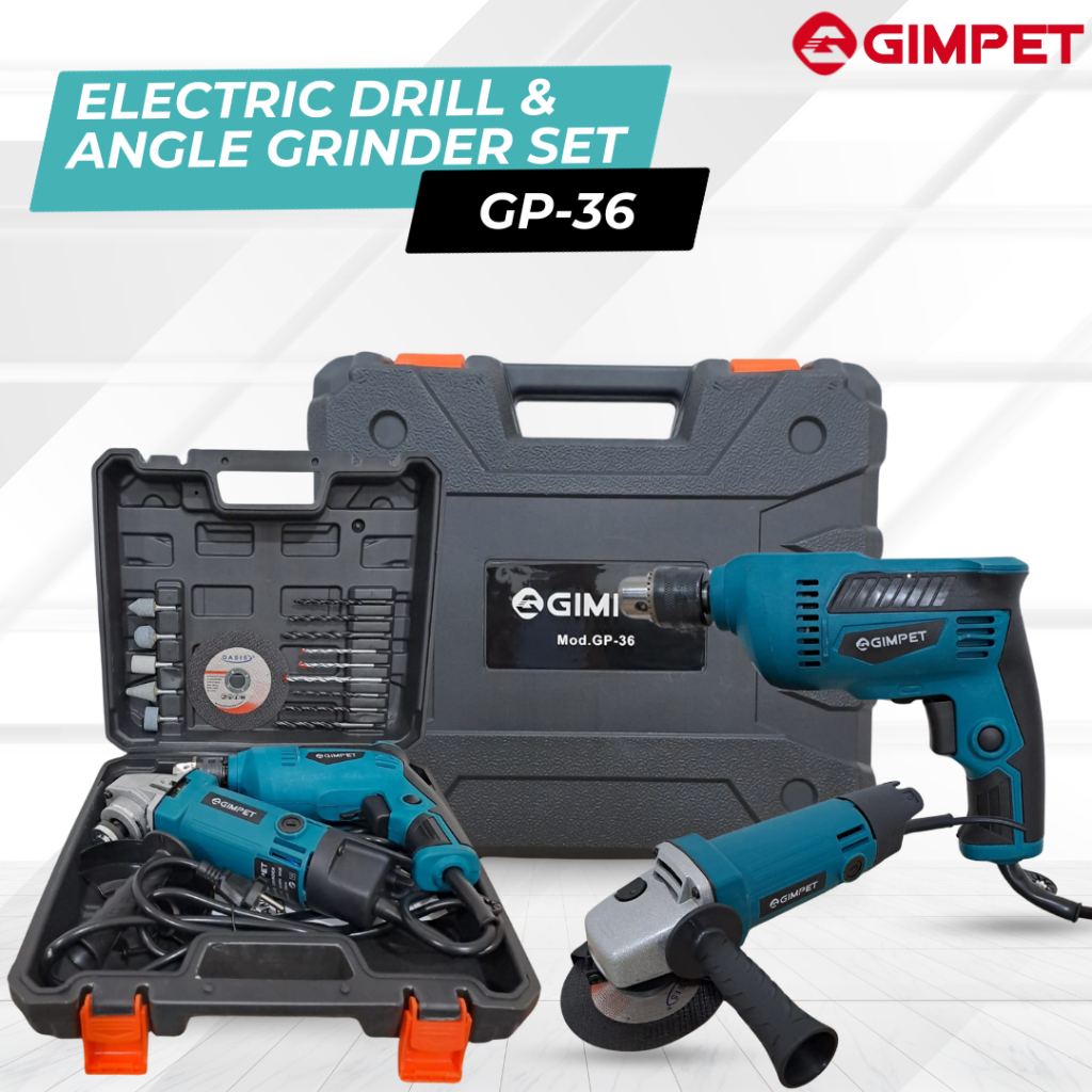 gimpet Gerinda dan bor dapat box paket lengkap Variable Speed Paket Bor Gerinda Koper Gerinda Dan Bo