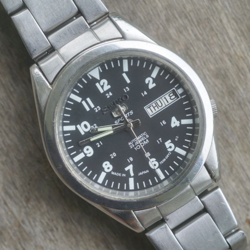seiko field watch army military second bekas preloved