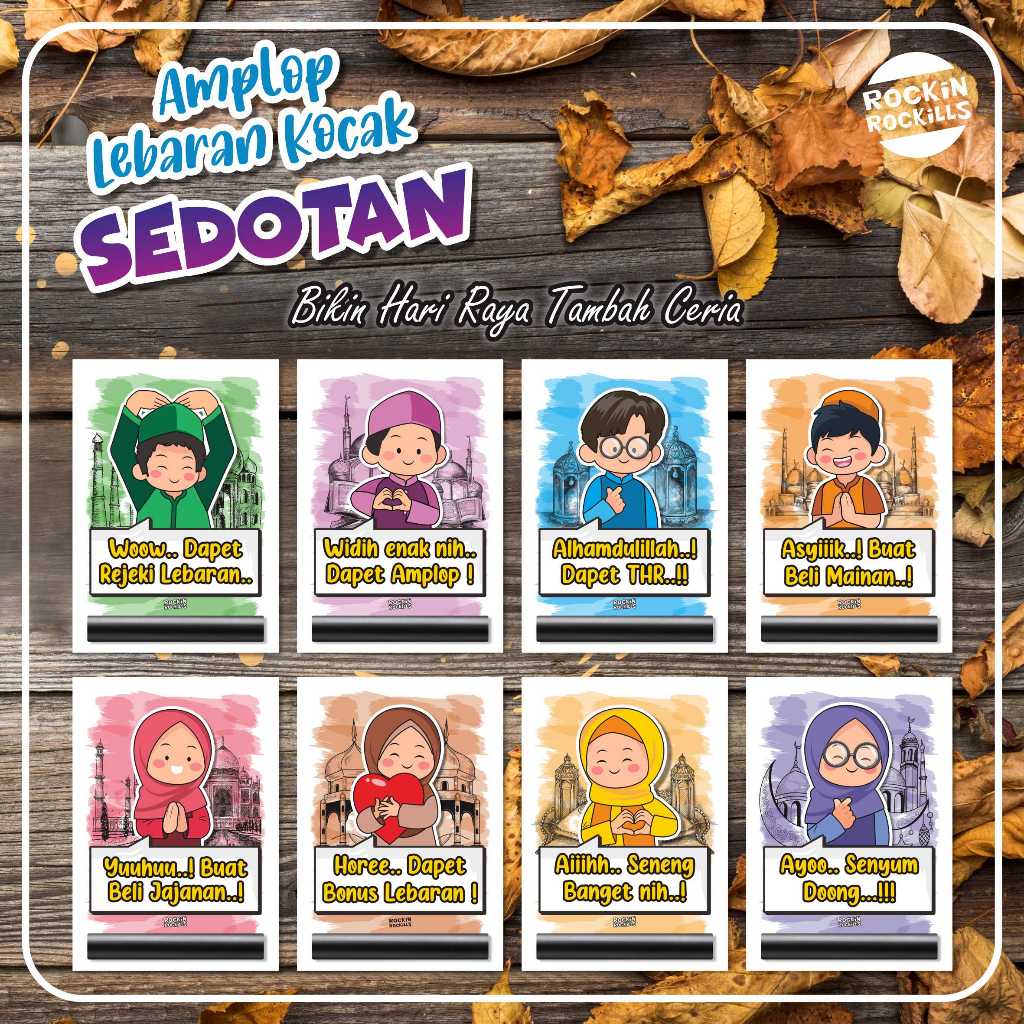 

Amplop Lebaran Kocak Sedotan (isi 8 pcs)