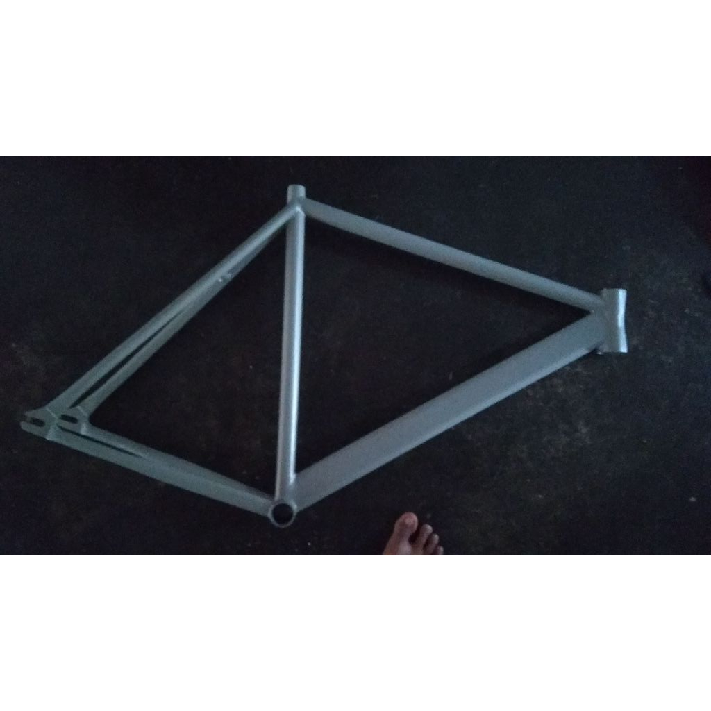 frame fixie silver seperti cinelli mash