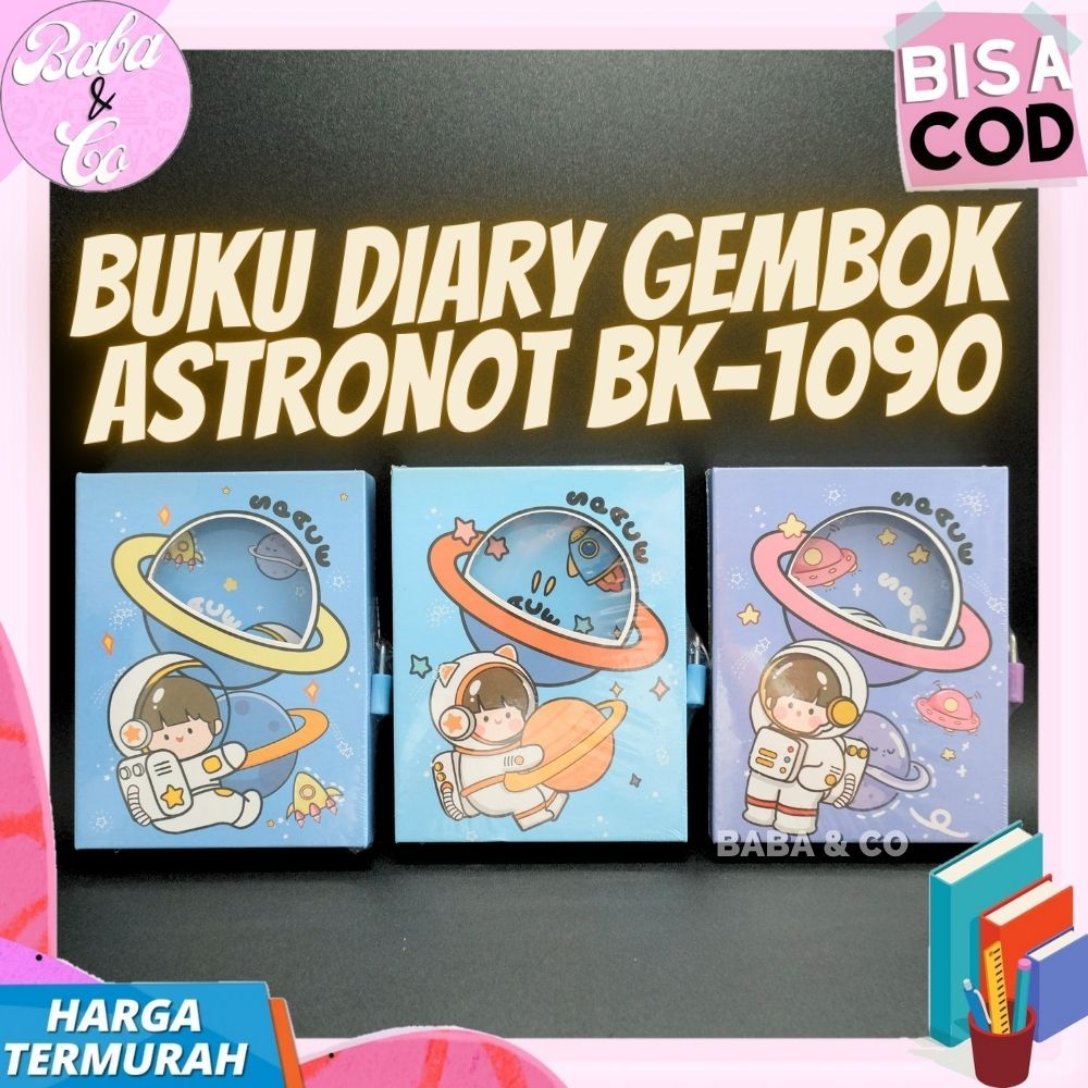 

BUKU ASTRONOT BUKU DIARY GEMBOK ASTRONOT BK-1090 LUCU UNIK BUKU GEMBOK