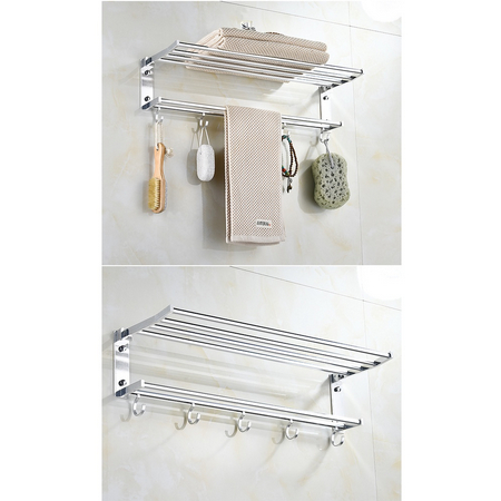 Rak Handuk Gantungan Handuk Jemuran Handuk Stainless Steel Ukuran 56.5 x 19 x 14 cm