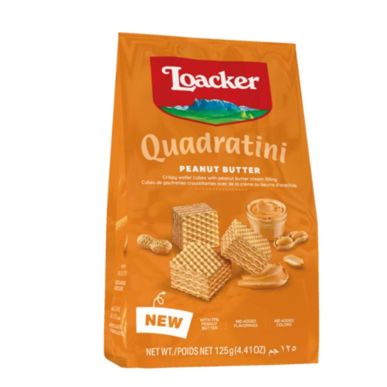 

Loacker Quadratini Wafers Peanut Butter 125g Australia