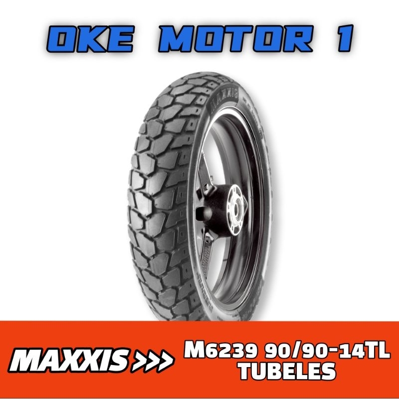BAN LUAR MAXXIS M6240 90/90-14TL TUBELES