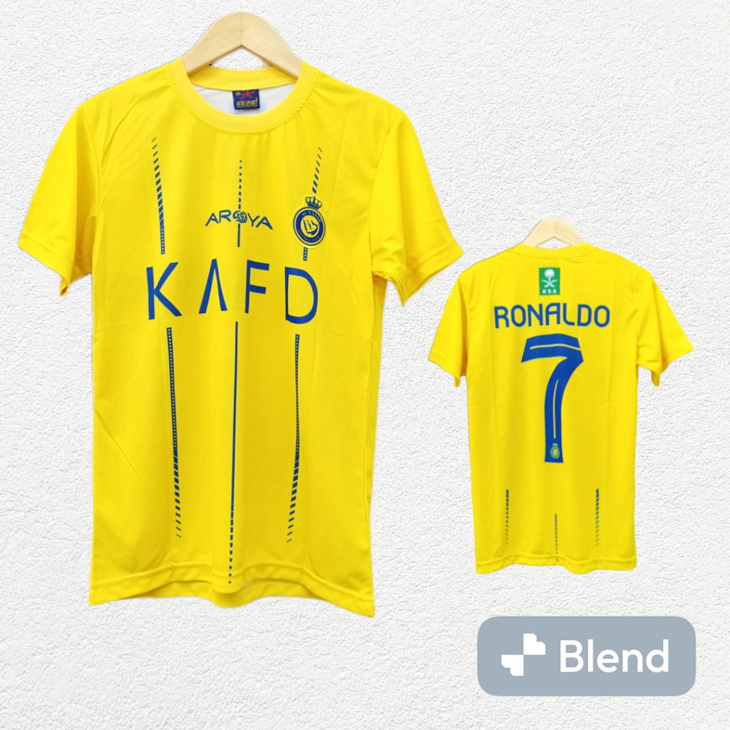 jersey baju bola dewasa al nassr ronaldo/baju kaos bola al nassr home ronaldo printing dewasa