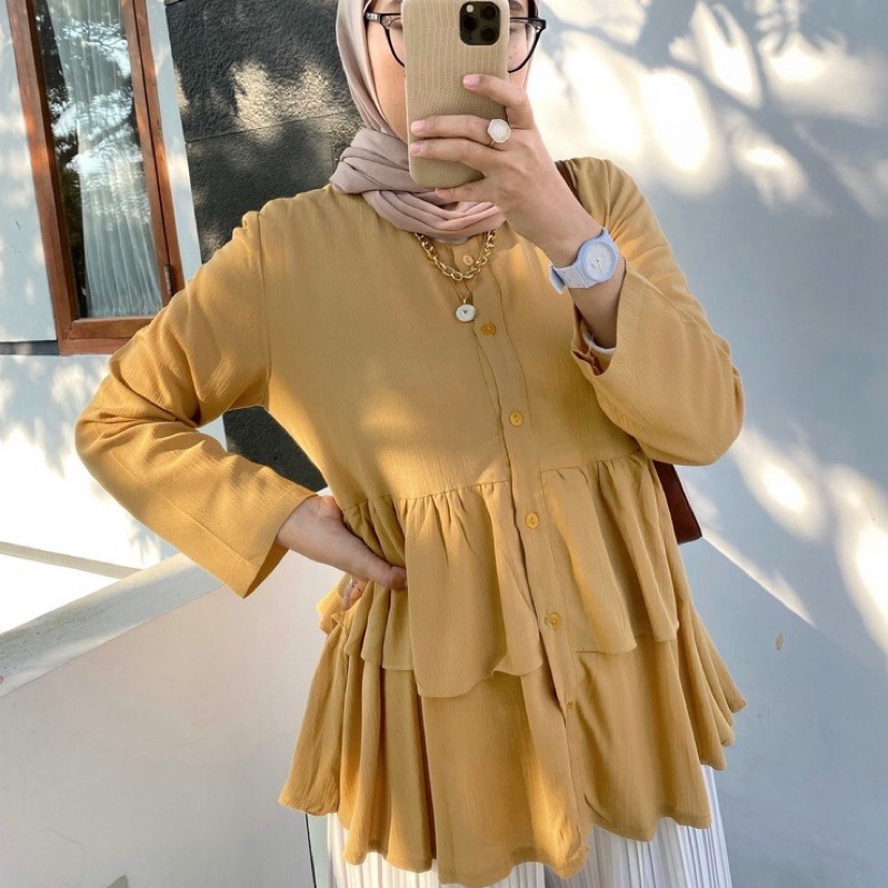 HANI PRELOVED - Gevani Crinkle Blouse by Outfix
