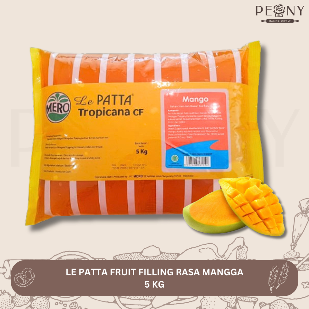 

MERO LE PATTA TROPICANA FRUIT FILLING MANGGA 5 KG/ SELAI MANGGA