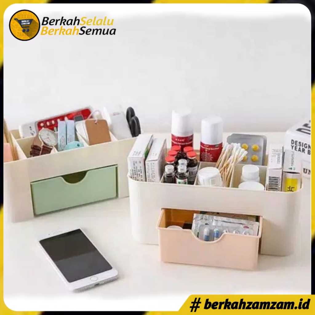 Rak Kosmetik Plastik Mini Tempat Perhiasan/ Wadah Kosmetik SkinCare Cosmetic/ Tempat ATK