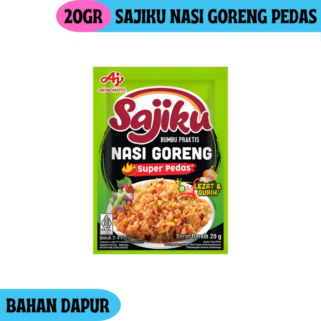 

Sajiku Nasi Goreng Super Pedas Bumbu Masak Praktis dari Ajinomoto