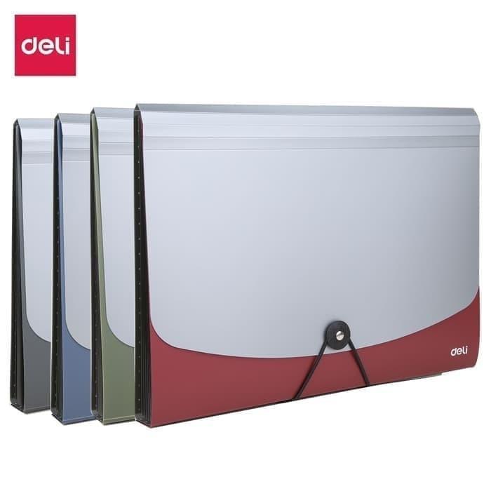 

DELI map dokumen A4 dompet plastik organizer map dompet dokumen keeper Expanding File - E38151