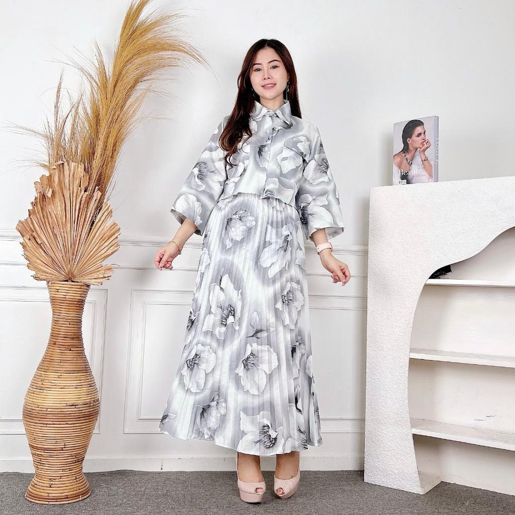 KAYSON - ZEC OOTD WANITA VILI / Oneset Lotus / Pakaian Casual Wanita / Outfit Daily Remaja ABG Trend