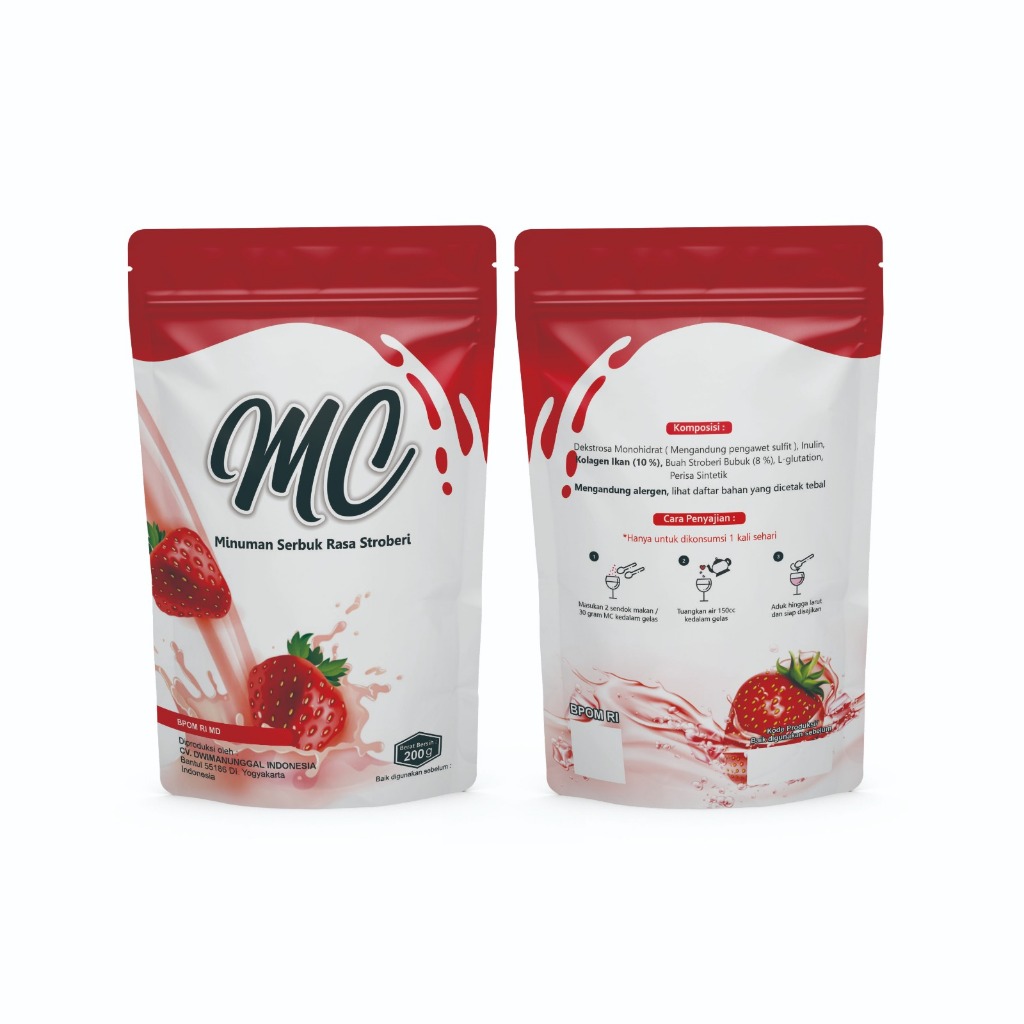 

minuman kolagen rasa stroberi