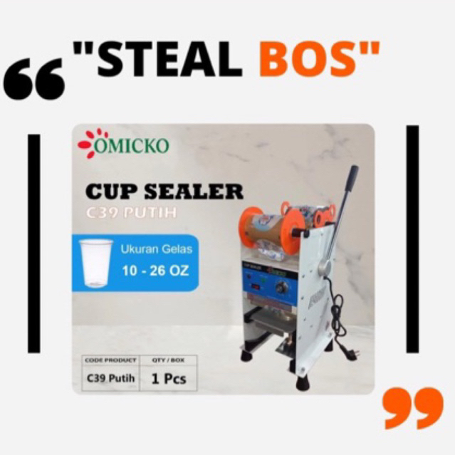 Omicko mesin cup sealer omicko mesin press plastik C-39