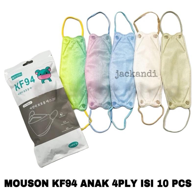 Masker Anak KF94 Mouson motif isi 10 pcs - masker anak korea