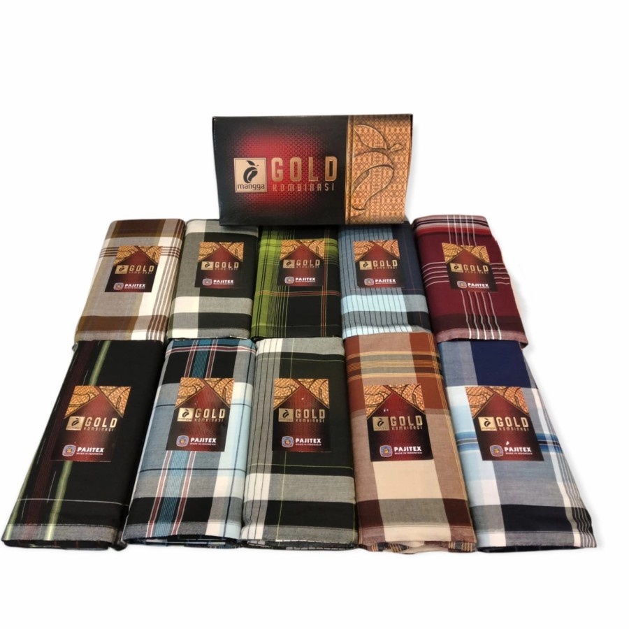Sarung Mangga Gold Kombinasi