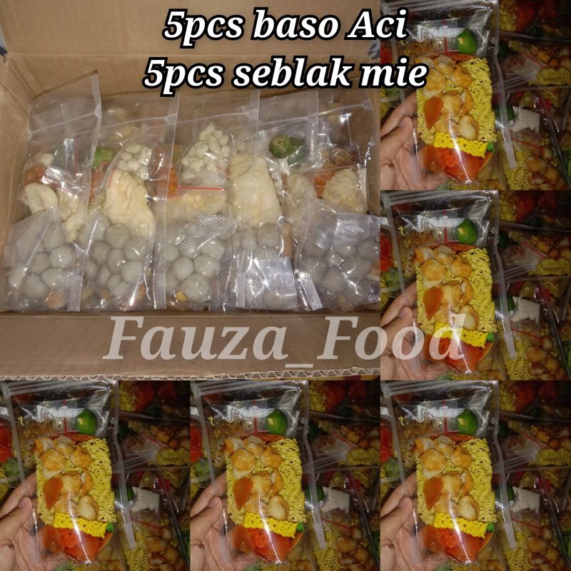 

5pcs baso Aci,5pcs seblak mie
