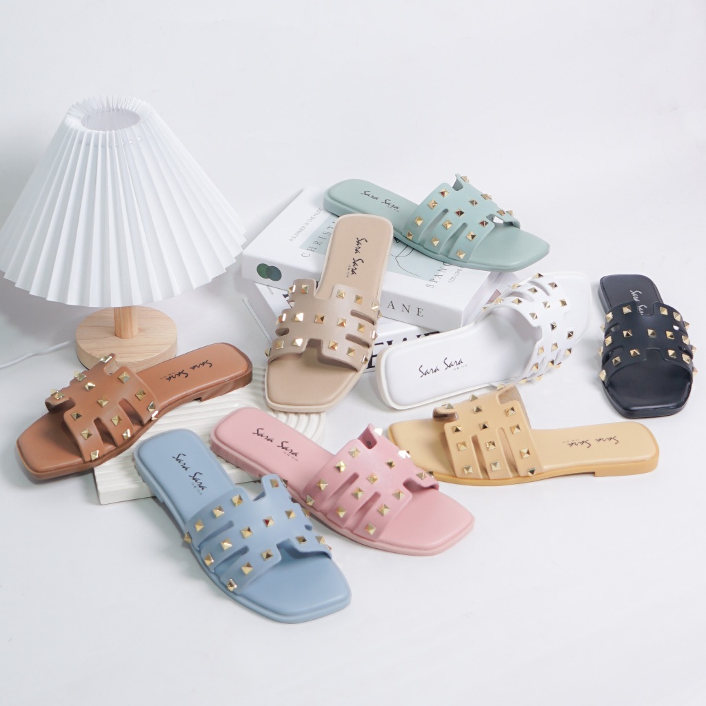Sara Sara Pyramid Sandal Wanita Kekinian Terbaru