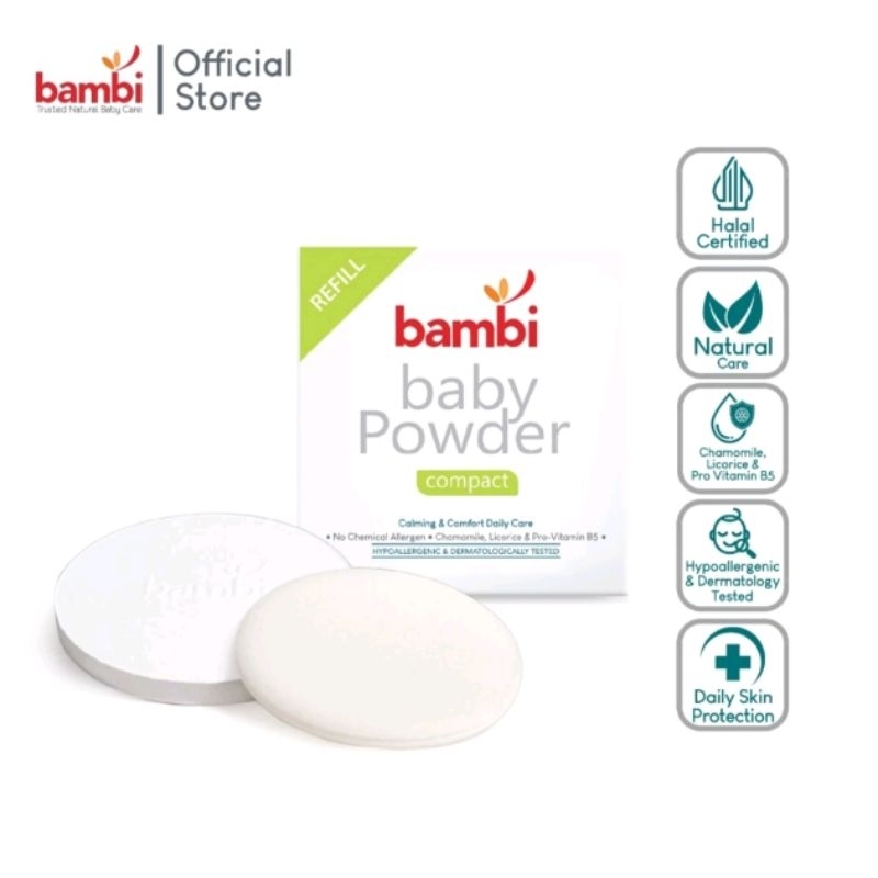 Bambi Baby Powder Compact Bedak padat bayi
