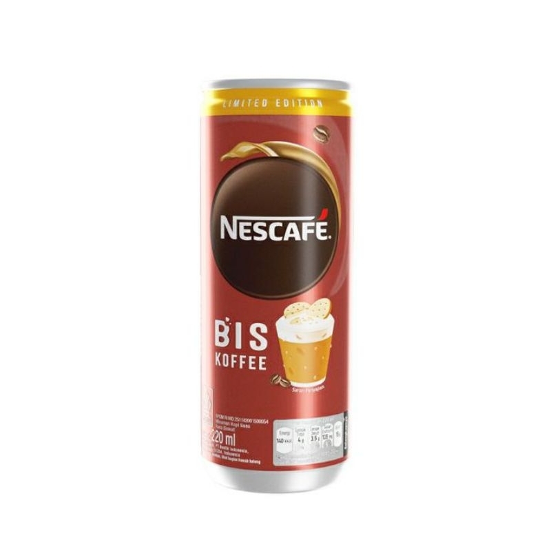 

NESCAFE Biskoffee Minuman Kopi Susu Rasa Biskuit Can 220ml