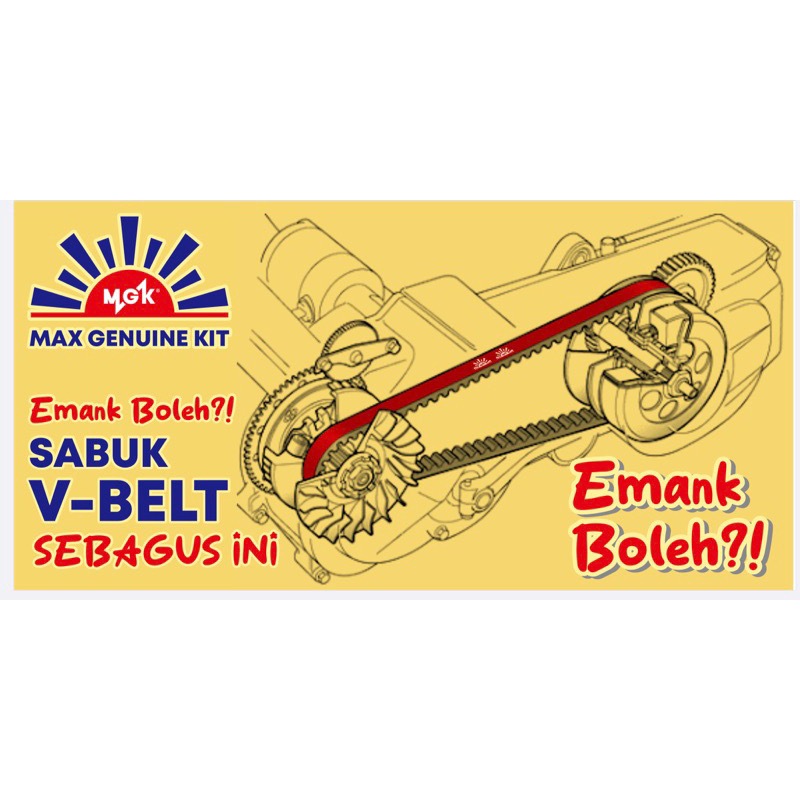 MGK Vanbelt V-belt Vbelt beat karbu karbu spacy karbu kode KVY