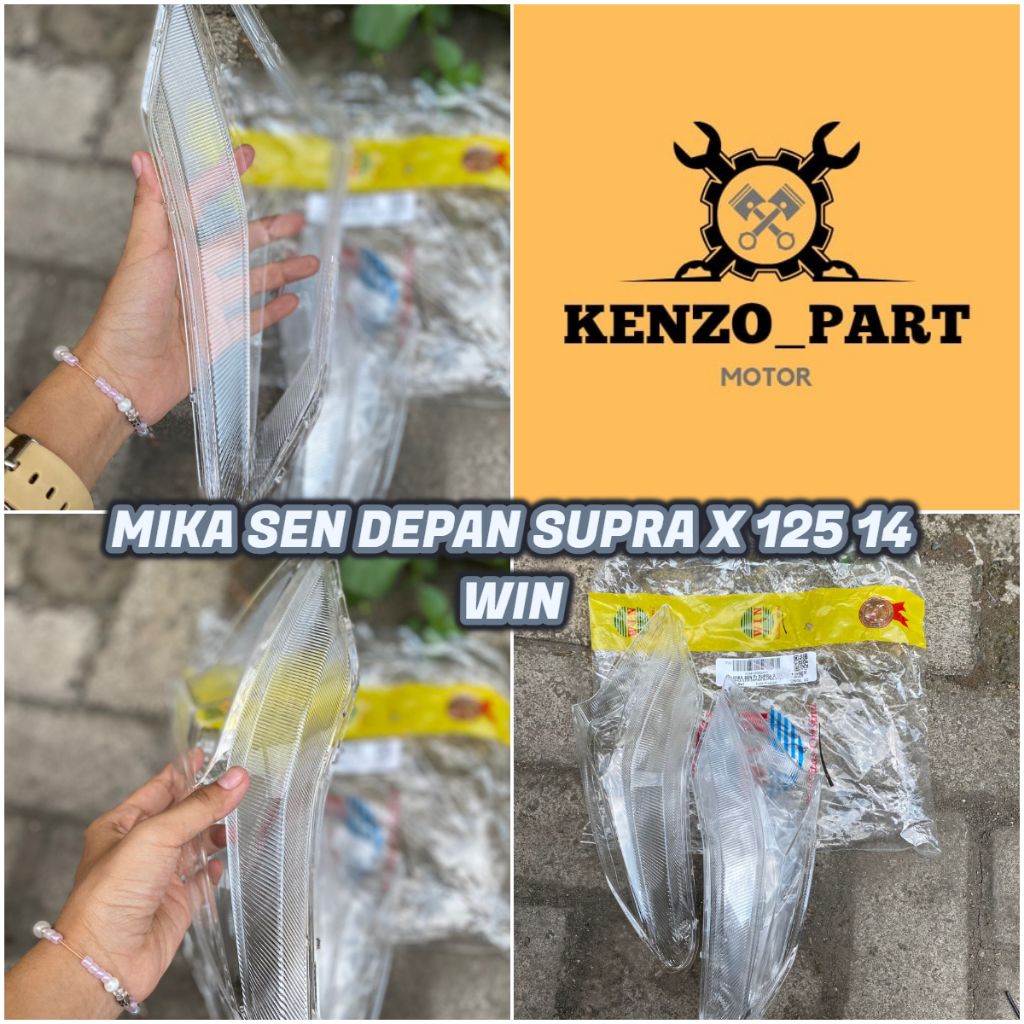 MIKA SEN DEPAN SUPRA X 125 14 MERK WIN || MIKA LAMPU SEN /RETENG DEPAN SUPRA X 125 14 WIN