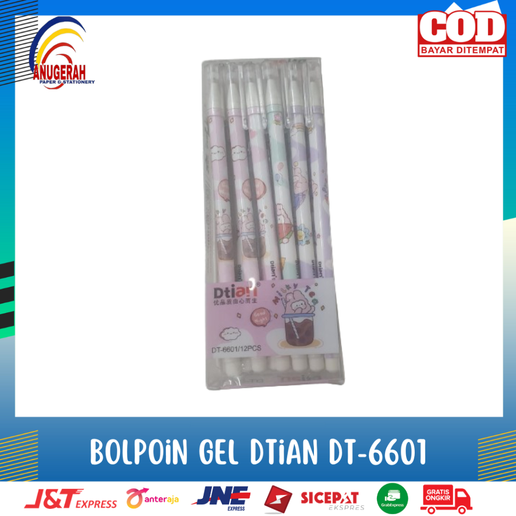 

DTIAN DT-6601 BOLP GEL HITAM ( LSN )