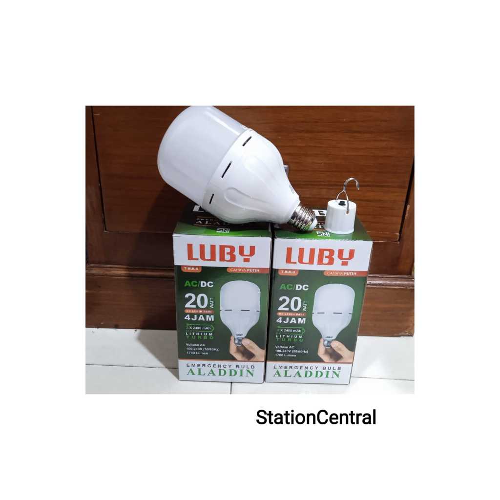 Lampu LED Emergency Luby Aladdin 20W/28W lampu AC DC 20 Watt / 28 Watt