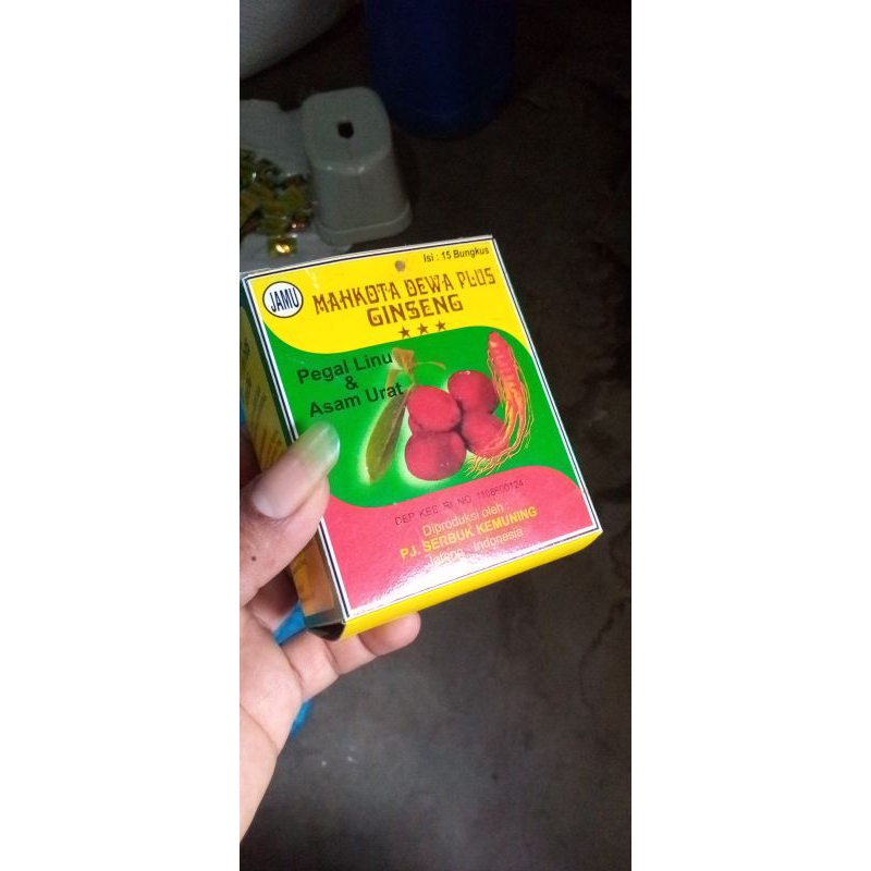 ( GARANSI BERKHASIAT ) MAHKOTA DEWA PLUS GINGSENG ORIGINAL.