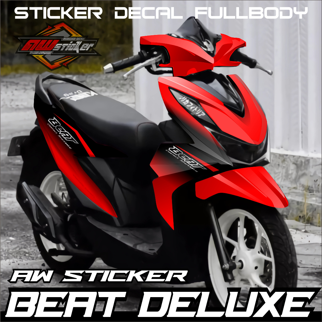 Decal Sticker Honda Beat Deluxe Beat Street 2020 2021 2022 2023 Full body - Stiker Skotlet Modifikas