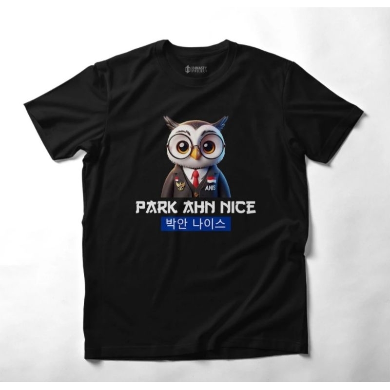 Kaos baju t-shirt PARK AHN NICE desain OWL