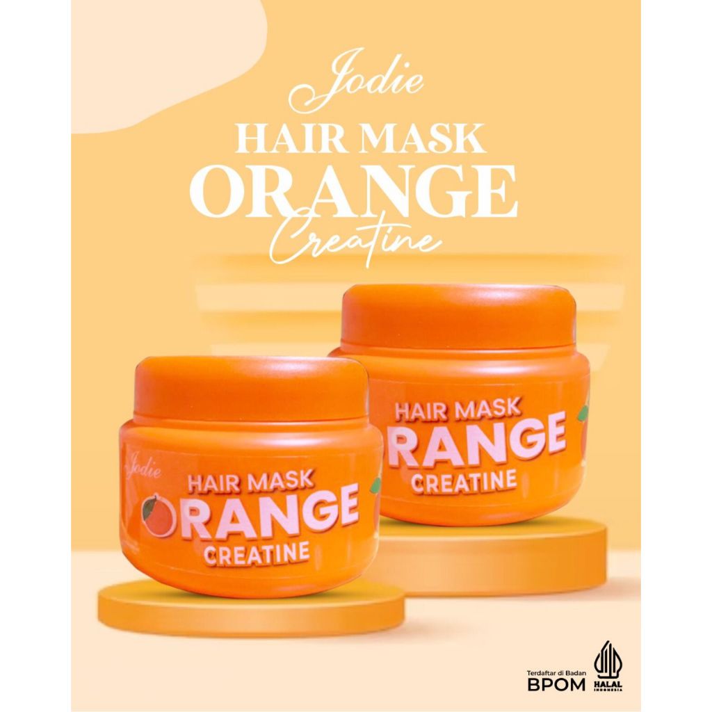 Jodie Hair Mask Orange Creatine - Jodie Hair Mask / masker rambut orange creatine