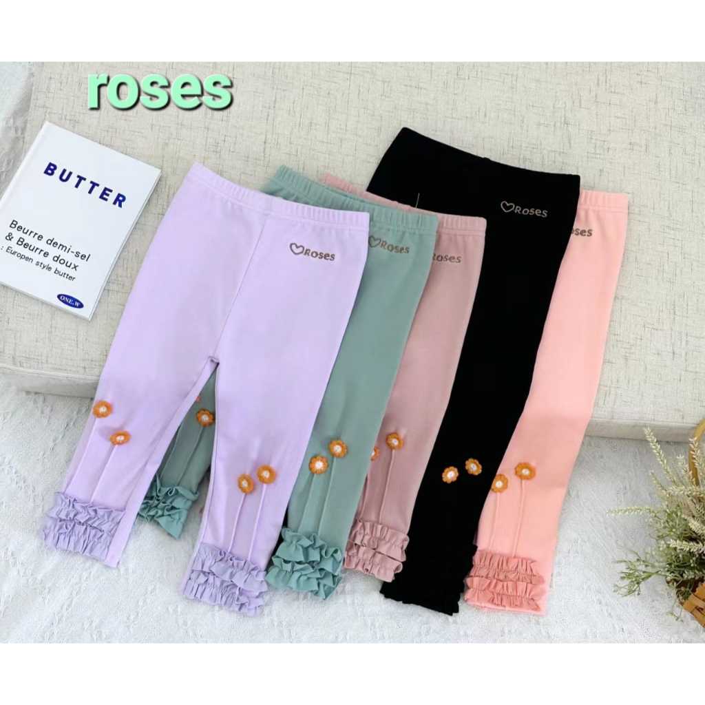 Legging anak import legging anak perempuan legging anak 0-3 tahun legging anak roses