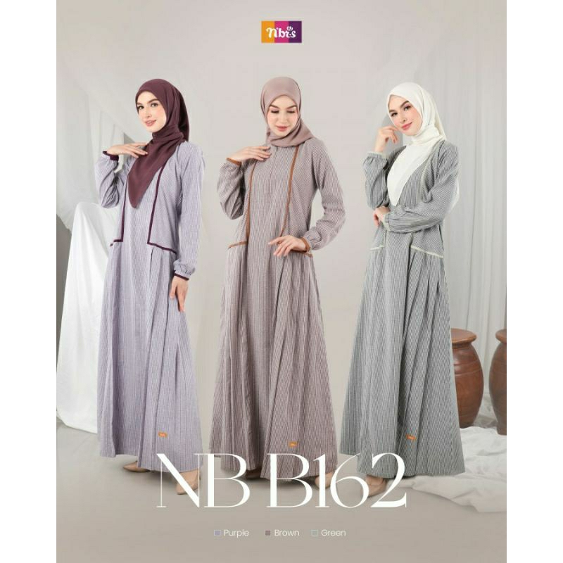 Gamis Nibras Terbaru NB B162 Diskon Murah