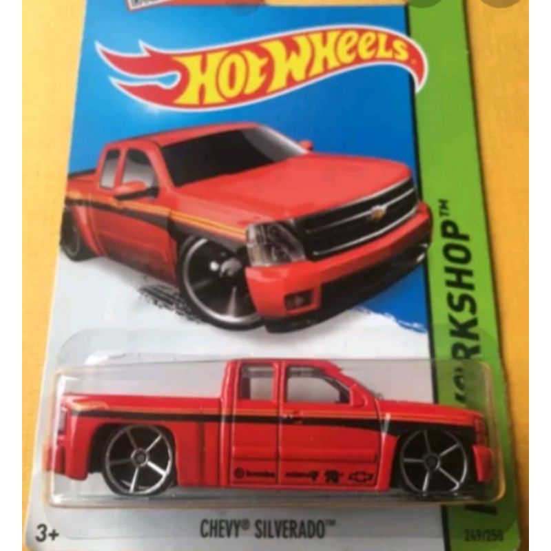 hot wheels chevy silverado pickup truck mobilan anak langka