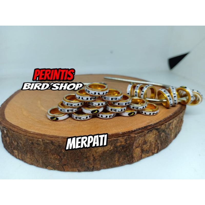 RING MERPATI MODEL DONAT SLIM STIKER  BISA REQUEST NAMA NO HP NO URUT/SERI WARNA DLL