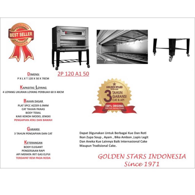 Oven gas Golden Star 2 Pintu Ab 50