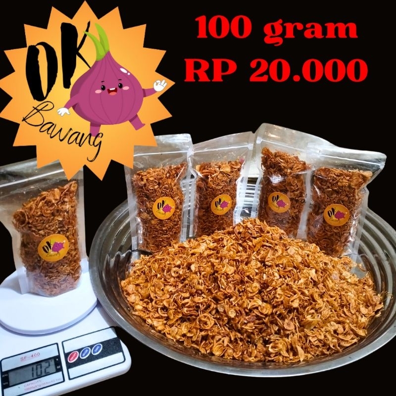 

Bawang goreng murni 100 %