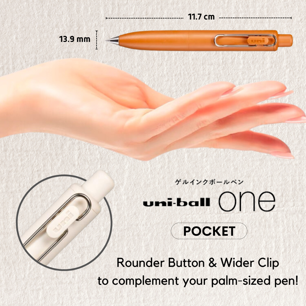 

Uni UniBall One Pocket Gel Ink Pen 0.38mm 0.5mm Mitsubishi UMN-SP