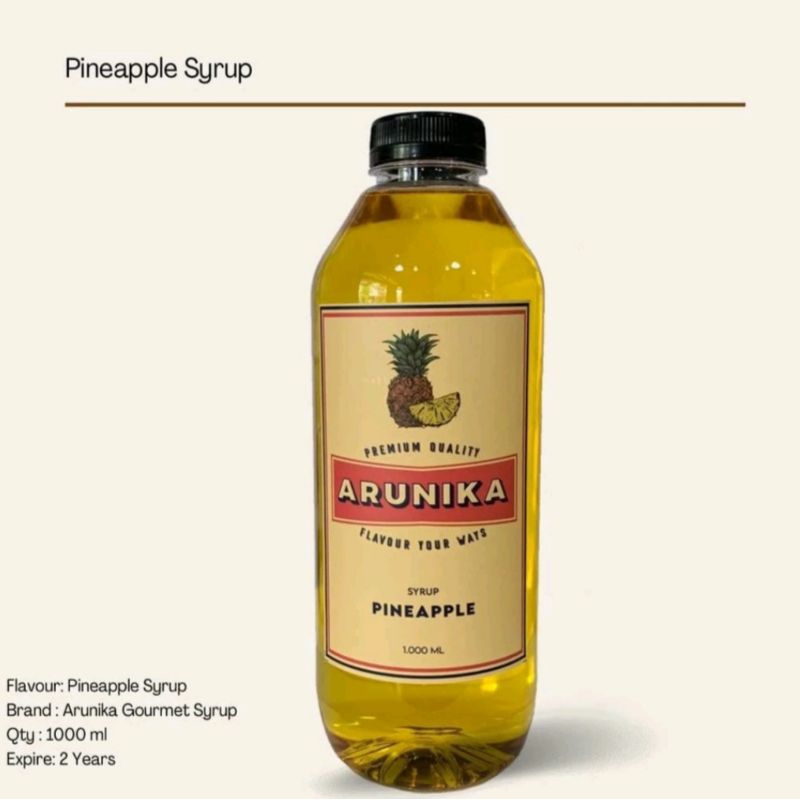 

Pineapple Arunika Syrup 1 Liter