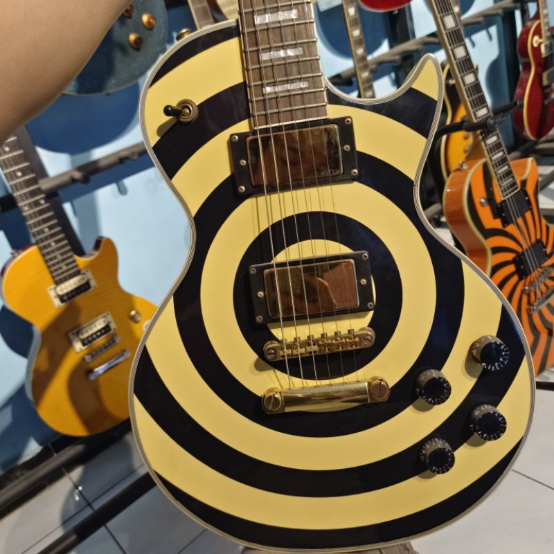 Epiphone Zakk Wylde EMG 81 85 Gold
