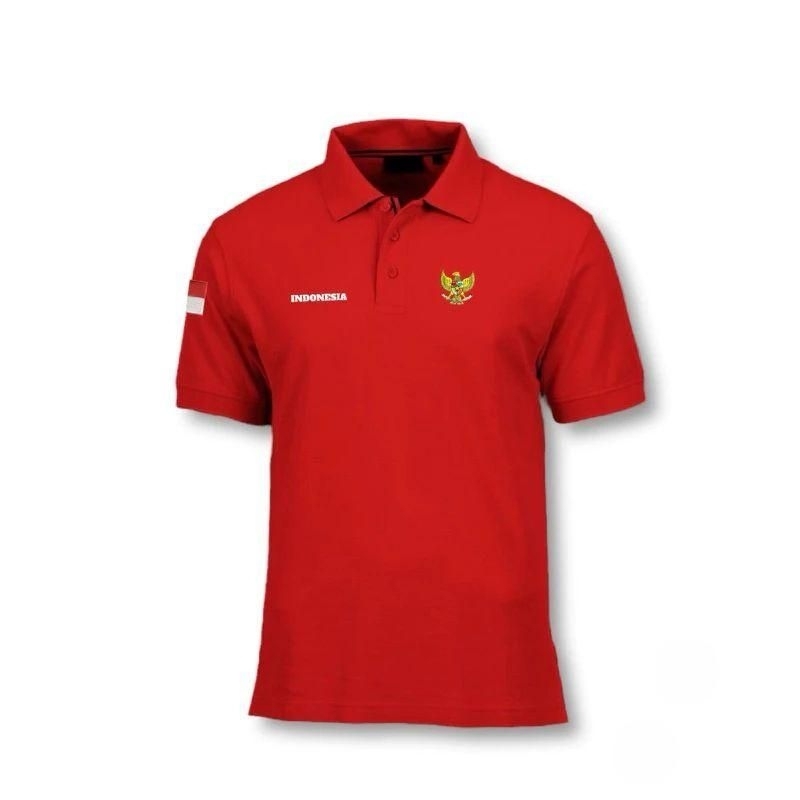 Kaos Polo  Garuda Indonesia Bordir Kaos Polo Shirt Lengan Pendek