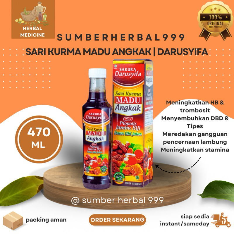 

Sari Kurma Madu Angkak Darussyifa 470gr