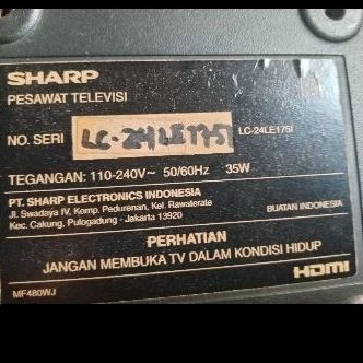 TV LED Sharp 24 inchi