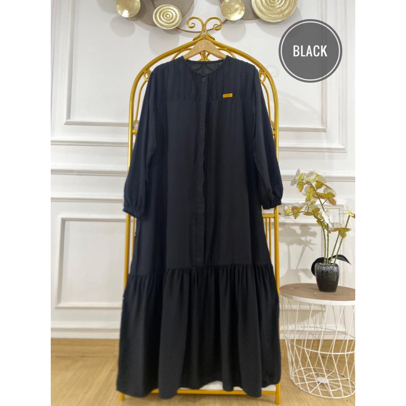 Gamis Polo Linen Zaskia Dress