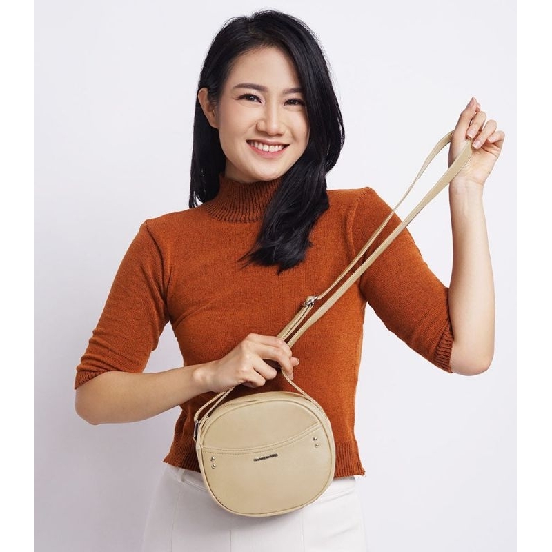 Sophie Martin Heonna Cream Bag | Sling bag | Tas Slempang Wanita | Dgrace Fashion