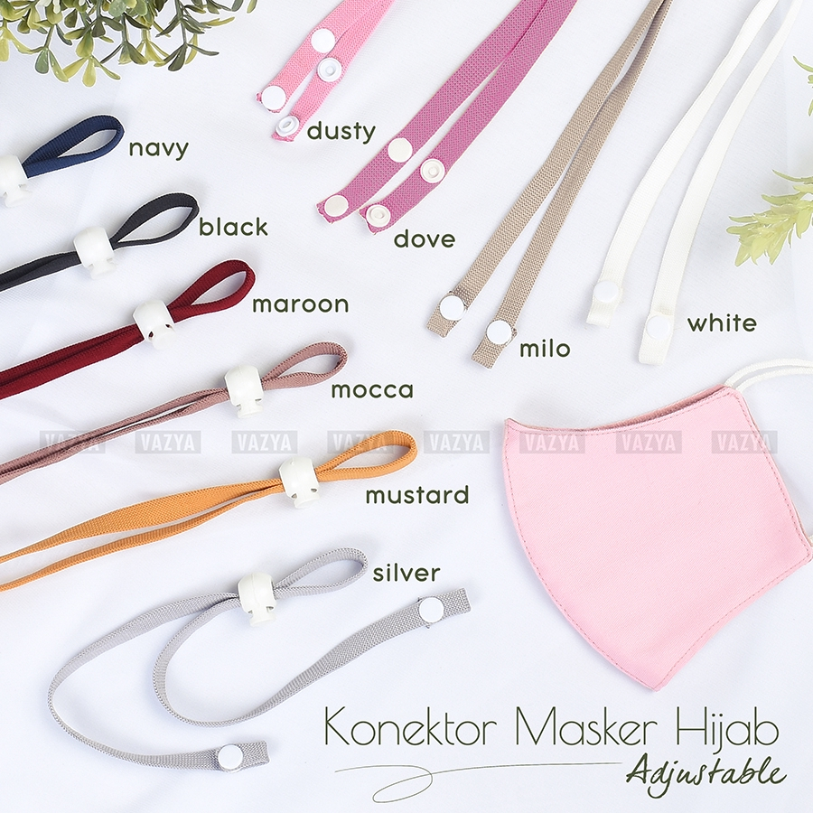 Konektor Masker Adjustable / Konektor Masker Jilbab / Konektor Masker Hijab / Konektor Masker Rantai